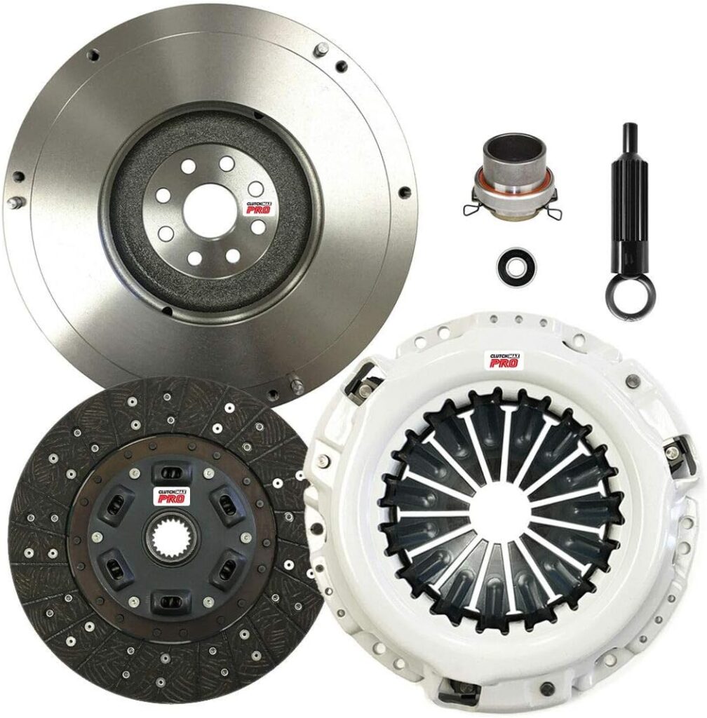 ClutchMaxPRO Performance Stage 2 Clutch Kit with Flywheel Compatible with 1996-2002 Toyota 4Runner 1995-1998 T100 1995-2004 Tacoma 2000-2004 Tundra 3.4L 5VZFE (CP16077HDFW-ST2)